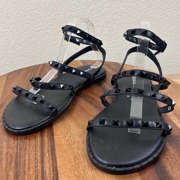 Torrid Women’s Size 9.5WW Black Studded Strappy Gladiator Sandals - Picture 5 of 13